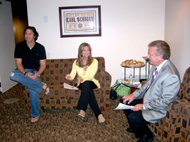 Joe Nichols hangs out before taping Crook & Chase