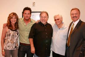 David Nail, Gene Watson and George Jones visit with Crook & Chase