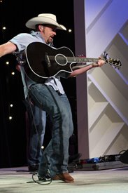 Chris Cagle performs on the Crook & Chase show on RFD-TV. 
Copyright Jim Owens Entertainment. Photo by Karen Will Rogers.